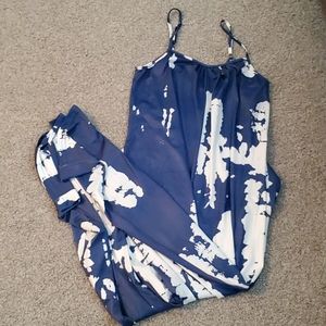 Blue/White Jumpsuit